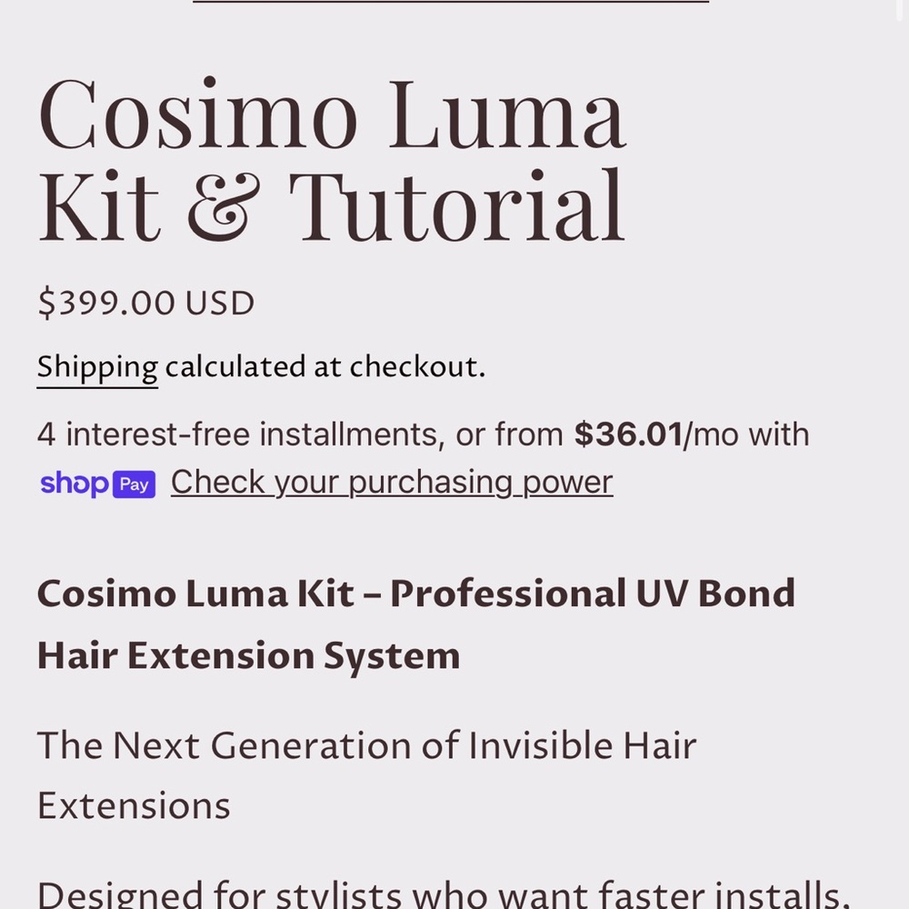 Cosimo Luma Women’s Hair Extension Kit - Picture 5 of 6
